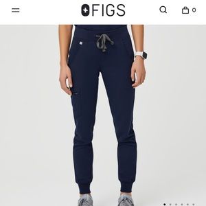 Figs Zamora jogger scrub pants navy